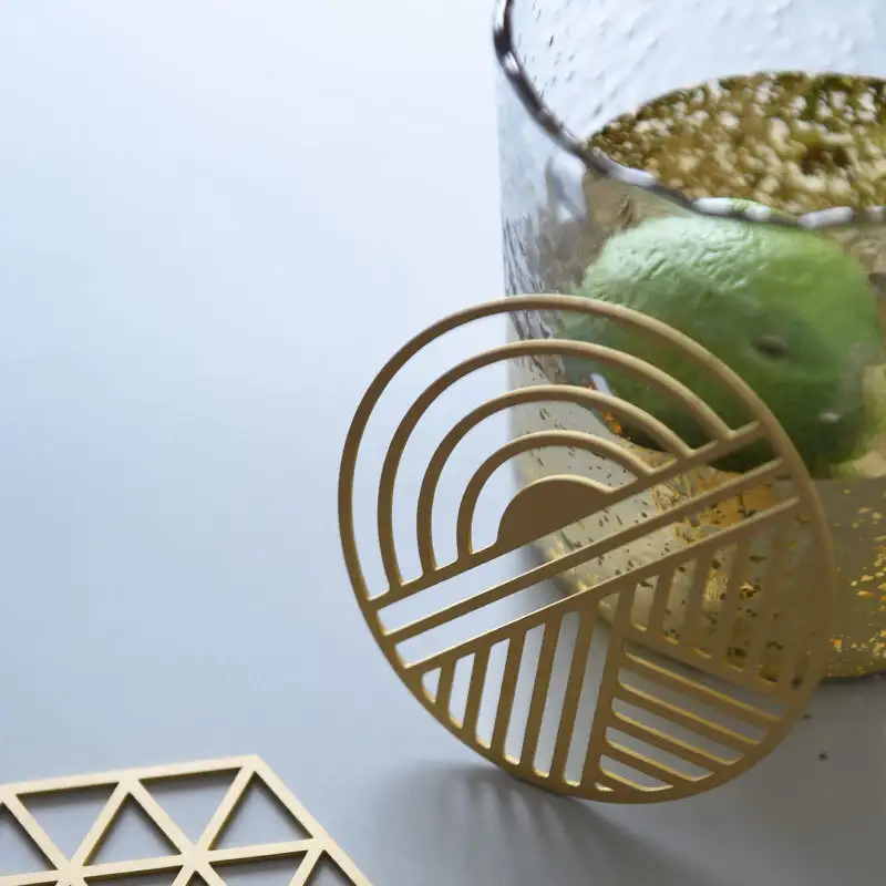 Custom Gold Metal Coasters Price List 5