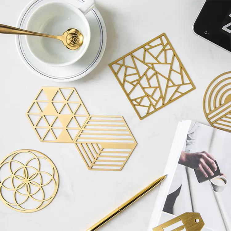 Custom Gold Metal Coasters Price List 4