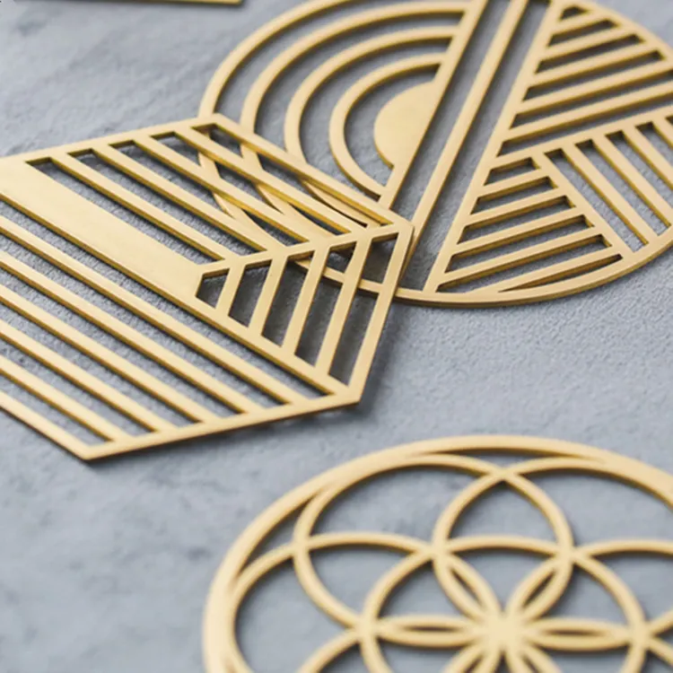 Custom Gold Metal Coasters Price List 7