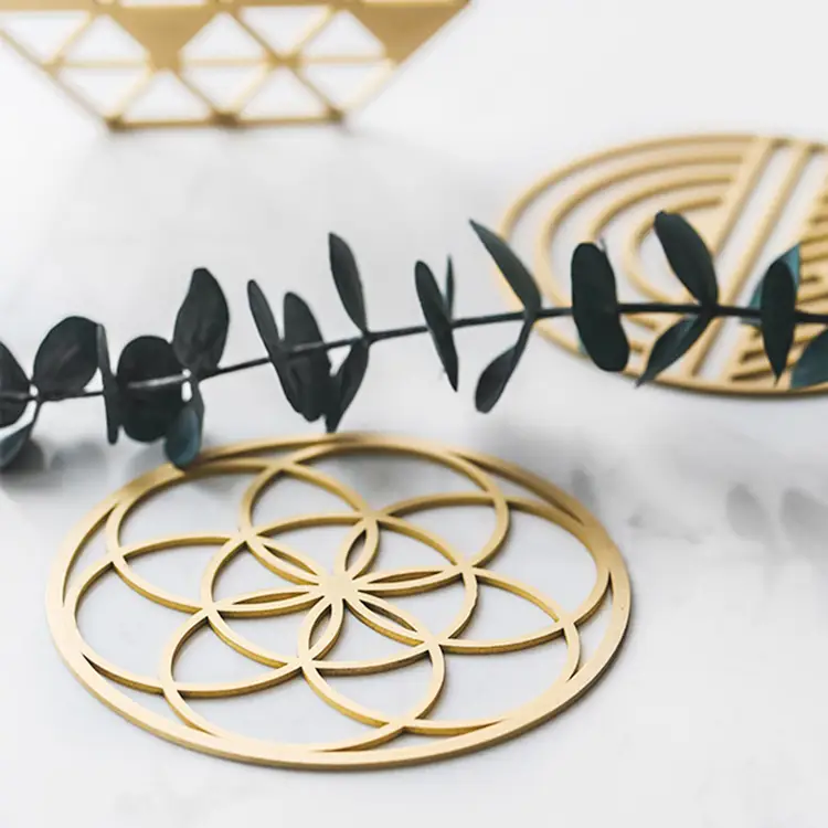 Custom Gold Metal Coasters Price List 10
