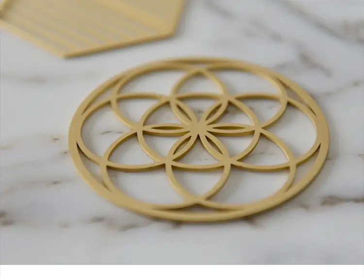 Custom Gold Metal Coasters Price List 11