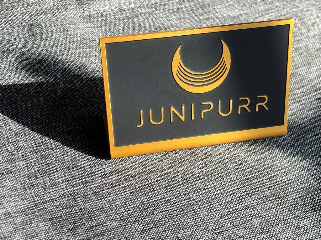 Table sign double-sided conference card metal table card name table card table card table card 1