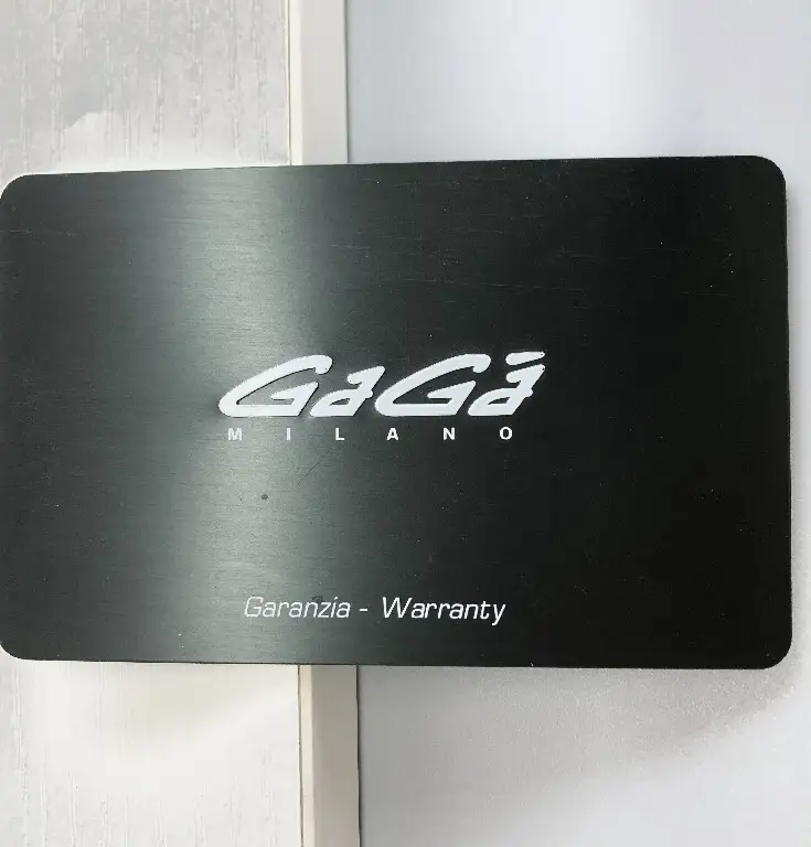 Black brushed netal business cards 1
