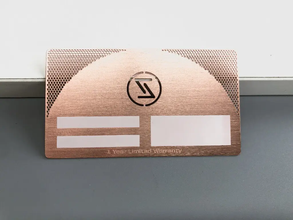 Order Metal Business Cards 5-7days for Sample - - YongFu Hardware 4