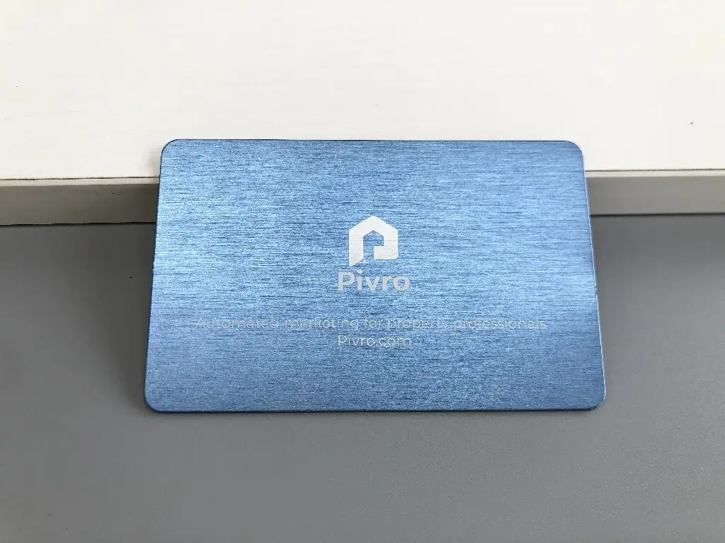 Custom Aluminum Hollowed Out Plate Name Card Metal Business Cards 1