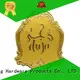 etched gold metal logo stickers customized epoxy ShunDing Brand 1