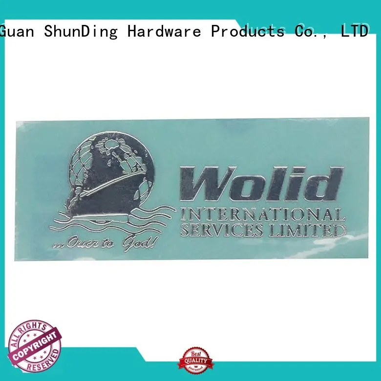 Hot metal sticker customized ShunDing Brand 1