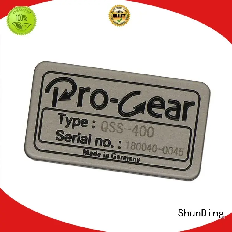 stamped epoxy metal sticker injected ShunDing Brand company 1
