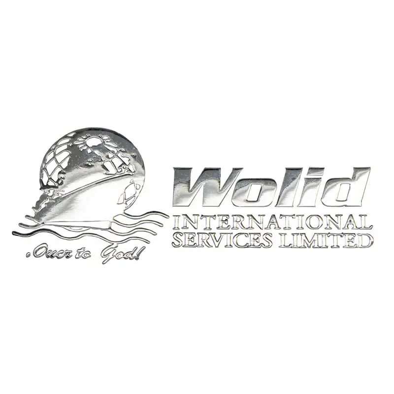 Custom injected stainless metal sticker ShunDing sticker 4
