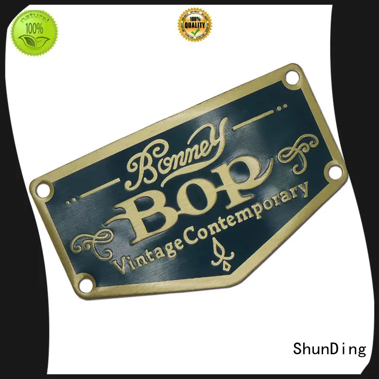 ShunDing Brand glossy stainless nickel metal sticker 1