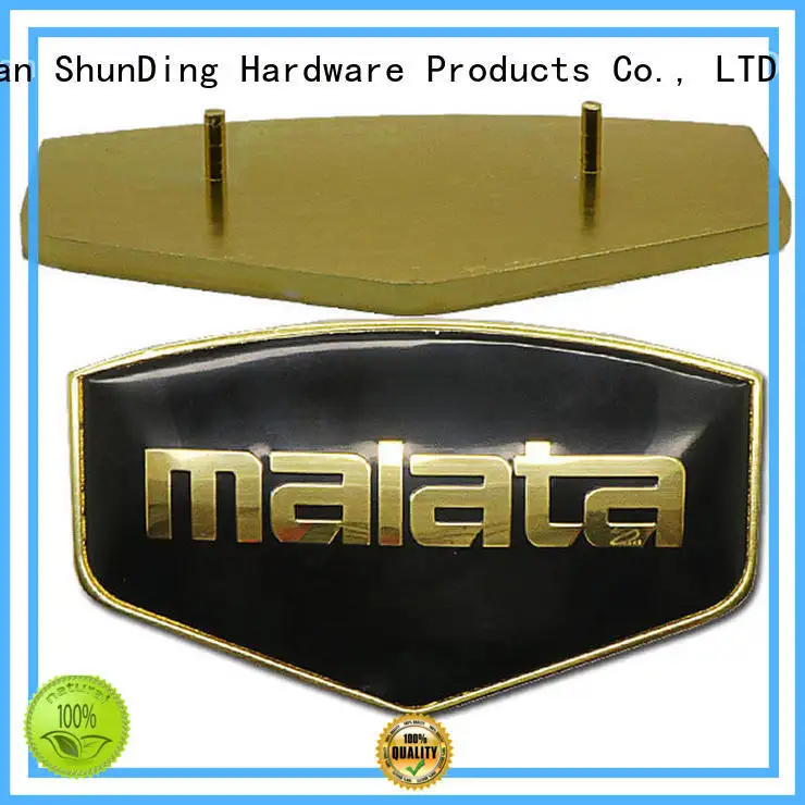 domed gold holes OEM door name plates ShunDing 1