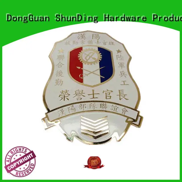 resin diecasting ShunDing Brand metal police badge factory 1