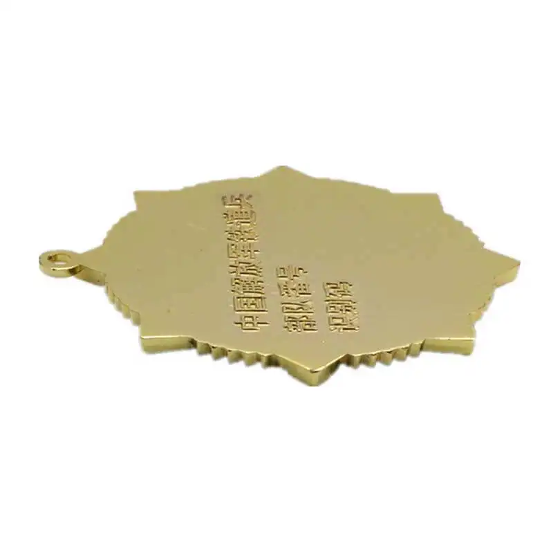 ShunDing Brand badge design customized plate metal badge 4