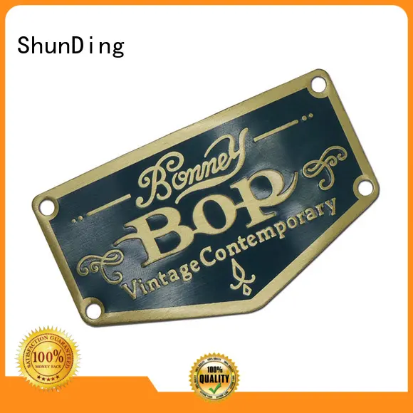 domed epoxy etching metal sticker injected ShunDing 1
