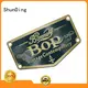 domed epoxy etching metal sticker injected ShunDing 1