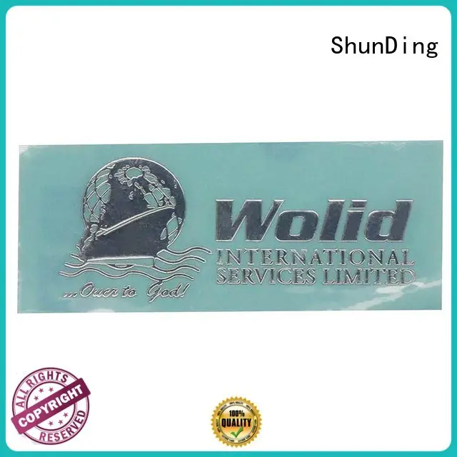 metal logo stickers bottle Bulk Buy injected ShunDing 1