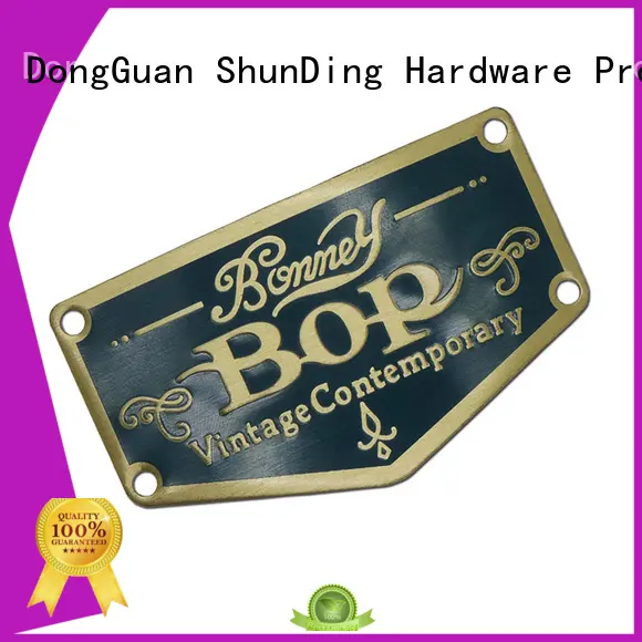 ShunDing Brand plate aluminum metal sticker manufacture 1