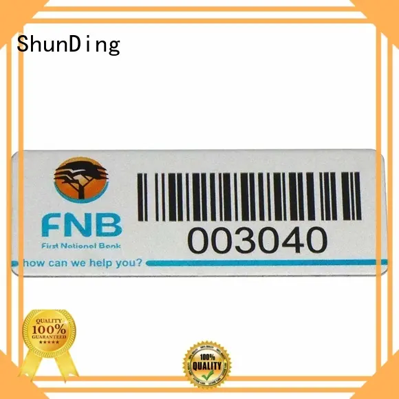 logo Custom engraved barcode labels stainless ShunDing 1
