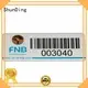 logo Custom engraved barcode labels stainless ShunDing 1