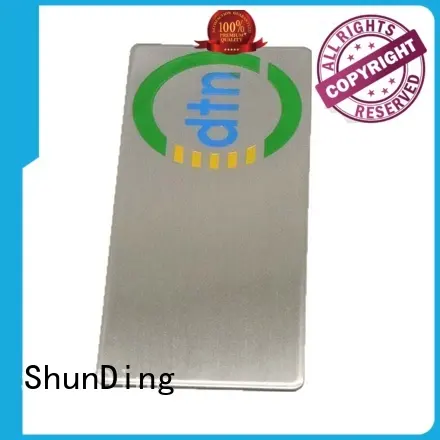 ShunDing Brand label color stainless self adhesive metal labels 1