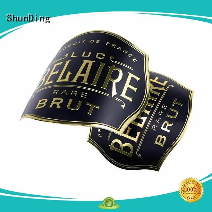 self adhesive metal labels round number aluminum ShunDing Brand company 1