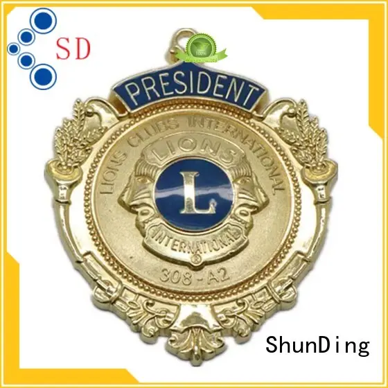 ShunDing Brand selling style pin custom metal police badge 1