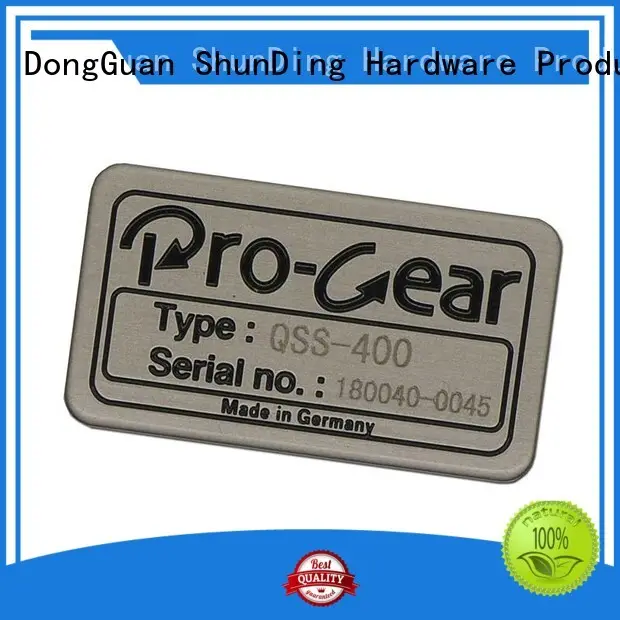 Quality ShunDing Brand metal logo stickers wine 1