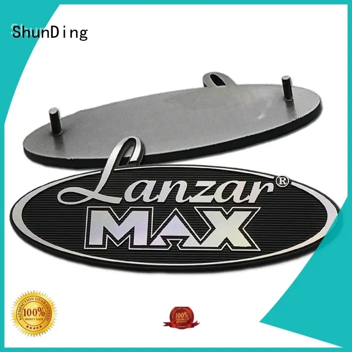 metal luxury car door name plates ShunDing Brand company 1