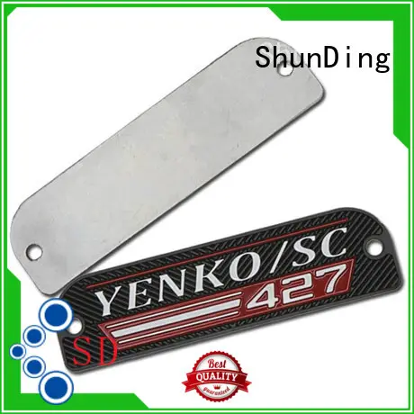 Custom mounting metal door name plates ShunDing brushing 1