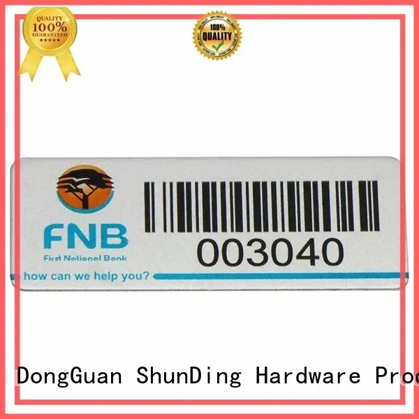 ShunDing Brand logo wine self adhesive metal labels corner 1