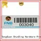 ShunDing Brand logo wine self adhesive metal labels corner 1