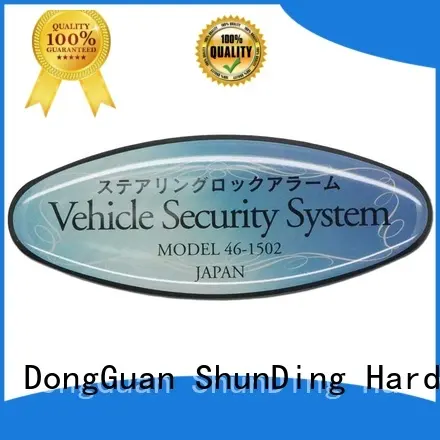 bottle round stainless self adhesive metal labels ShunDing manufacture 1