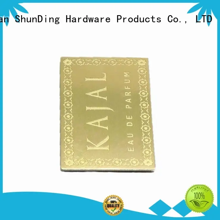 self adhesive metal labels embossed steel barcode labels ShunDing Brand 1
