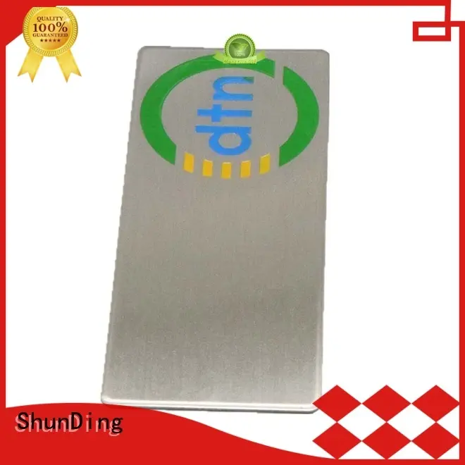 barcode wine corner self adhesive metal labels ShunDing manufacture 1