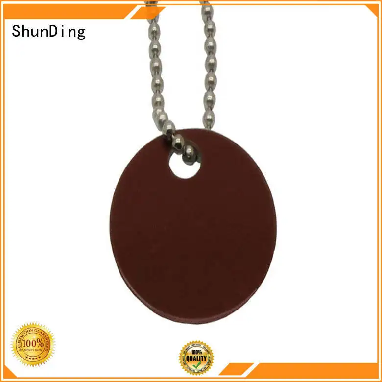 ShunDing Brand beaded garment metal dog tags brown supplier 1