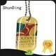 sandblasted chain open metal metal dog tags ShunDing Brand 1