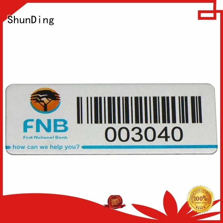 diamond label color barcode labels etched ShunDing Brand 1