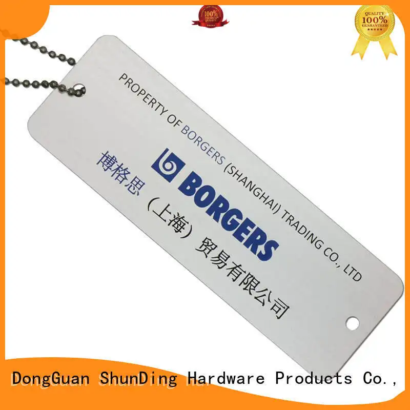 metal dog tags anodized garment ShunDing Brand key tag 1