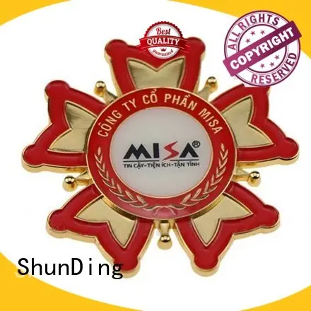 badge resin fancy metal police badge ShunDing manufacture 1