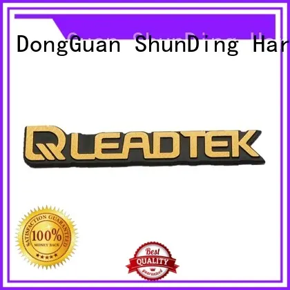 bottle embossed printing ShunDing Brand self adhesive metal labels factory 1