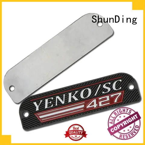 metal name plate nameplate aluminum metal ShunDing Brand 1
