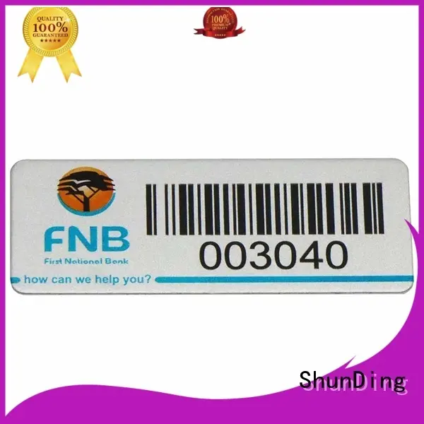 ShunDing Brand bottle label custom self adhesive metal labels 1