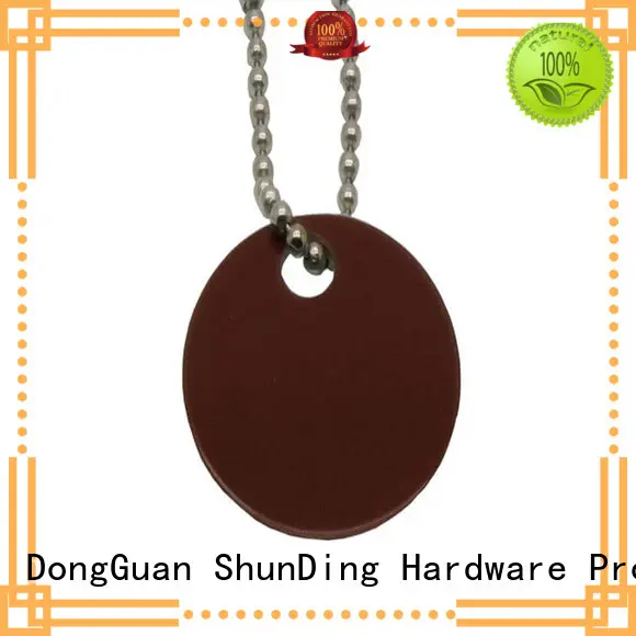 sandblasted metal dog tags beaded printed ShunDing Brand 1