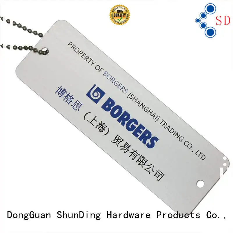 pattern open metal dog tags ShunDing Brand 1