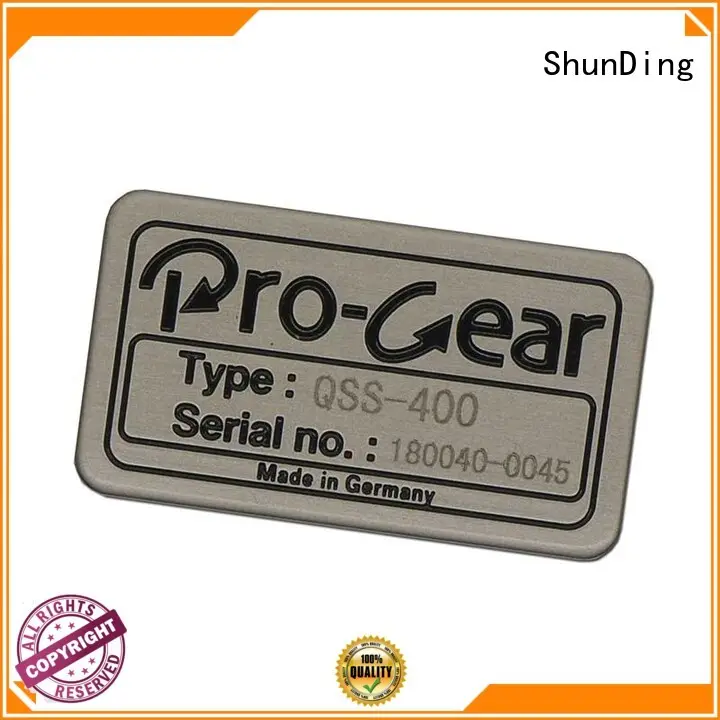 aluminium sticker customized for staff ShunDing 1