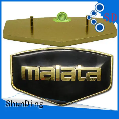 ShunDing gold metal engraved name plates with good price for activist 1