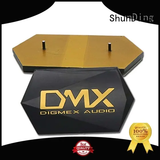 3d small metal name plates by Chinese manufaturer for company ShunDing 1