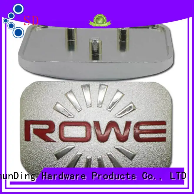 colorful aluminum name plate diamondcutting for meeting ShunDing 1