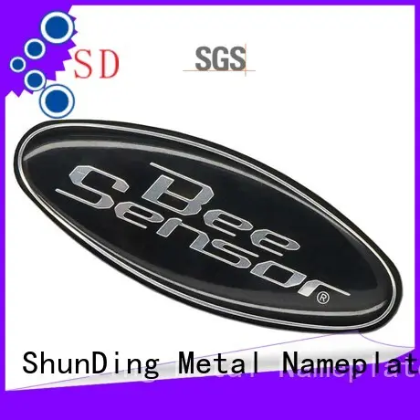 metal aluminium sticker with good price for commendation ShunDing 1