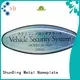 fine- quality metal adhesive labels free quote for souvenir 1